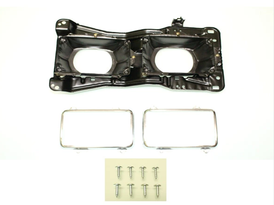 Headlight Chrome Bezel Frame Right Side for Toyota Land Cruiser 60 Series 1980-1989 4-Lamp