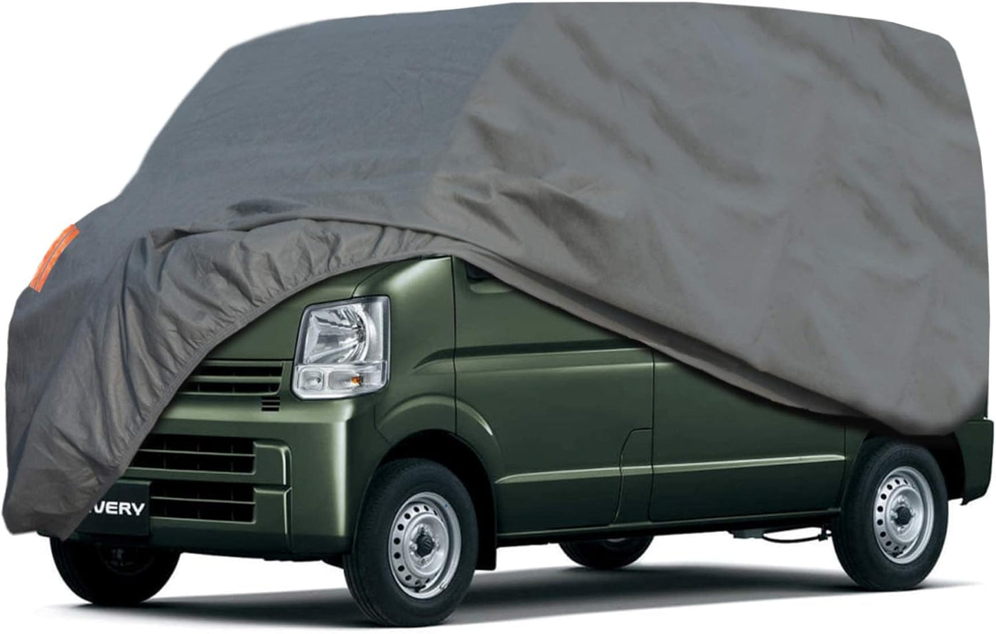 Kei Vav Universal Car Cover 4-Layer Fleece Waterproof Dustproof UV Protect 365x165x195cm