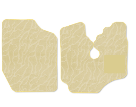 For Subaru Sambar TT1 TT2 Separate Floor Mat Wave pattern Ivory For MT Only