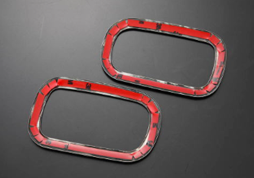 Inside Door Bezel Stainless Steel brown Woodgrain for Suzuki Carry Truck Super Carry DA16T