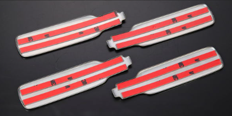 غطاء مقبض صندوق الشاحنة بتصميم ثلاثي الأبعاد من ألياف الكربون، 4 قطع، لشاحنات دايهاتسو هايجيت من سلسلة S200