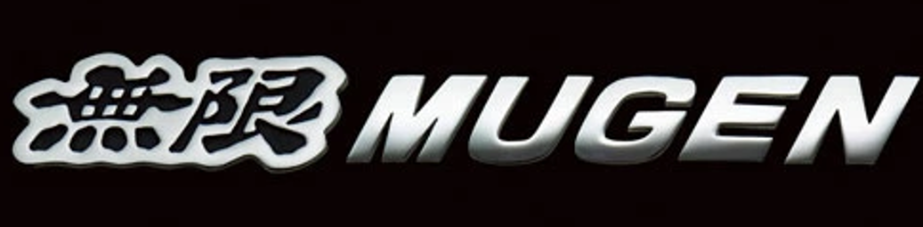 For HONDA Civic Metal Logo Emblem Chrome Plated x Black MUGEN