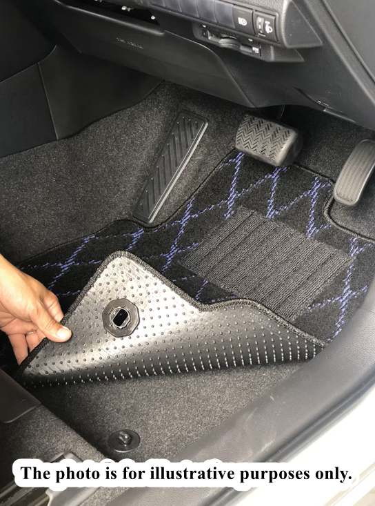 For HONDA Civic EK9 Floor mat set Diamond Pattern Blue
