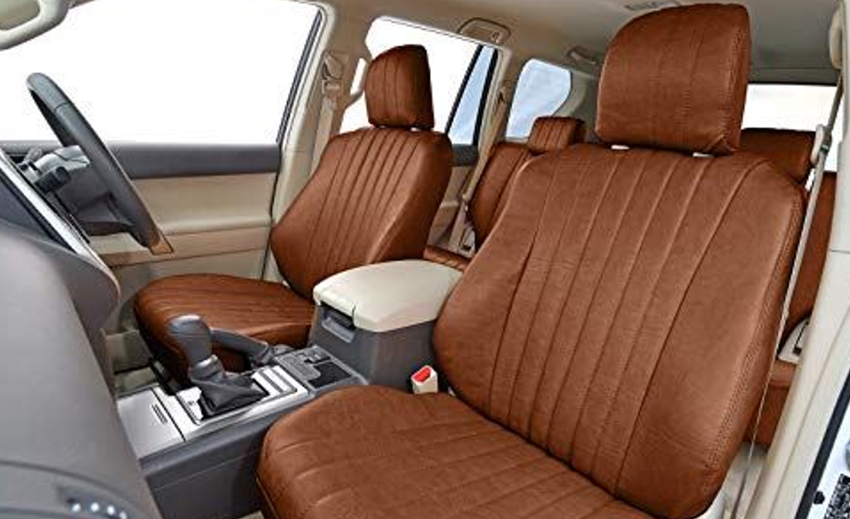 GRACE Leather Seat Cover Classic Brown for Land Cruiser Prado KZJ78G KZJ78W