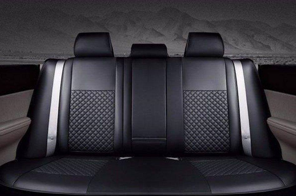 Fit LEXUS LX570 Car Seat Cover Full Set PU leather mesh 3D quilting Black