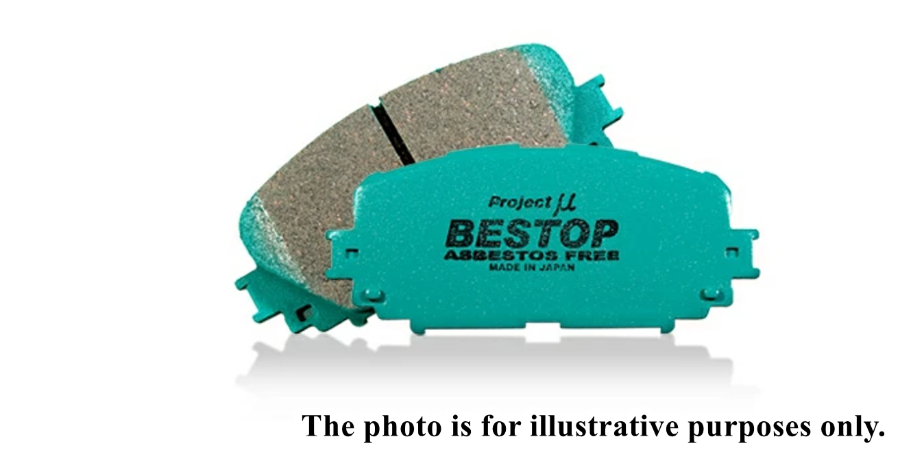 Fits Toyota Land Cruiser HDJ101K Front Brake Pads Projectμ F126 BESTOP Non-Steel