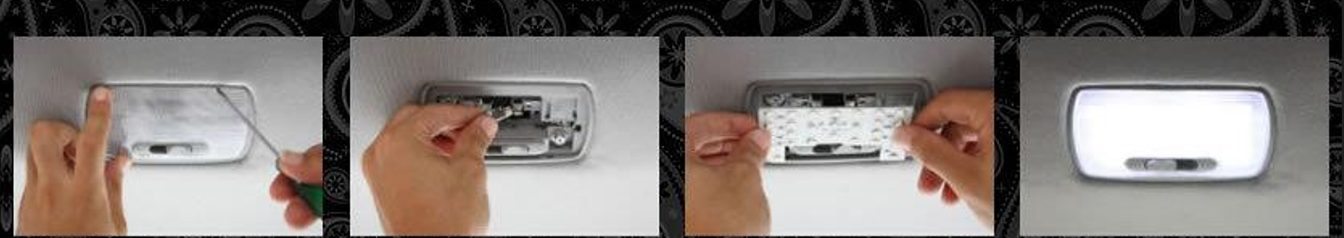 Fits Toyota Land Cruiser 70 Series 24V Vehicles LED Interior Lamp 3-Piece Set