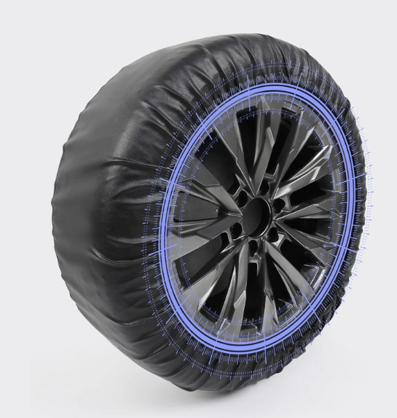 Synthetic Leather Spare Tire Cover Black Fits Toyota Land Cruiser LC300