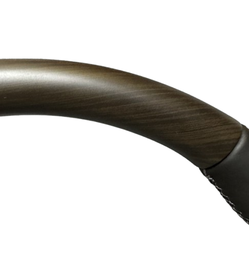 Wood Grain Steering Wheel Synthetic Leather & Aluminum Alloy Fits Toyota Land Cruiser LC300 AX/GX