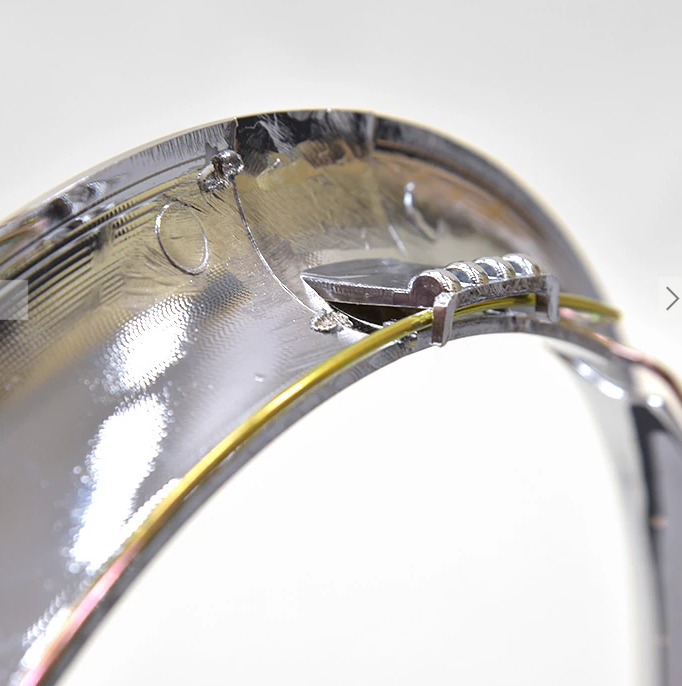 12 Inch Daytona Style Chrome Wheel Trim Rings Set for Steel Wheels - 4 Pieces