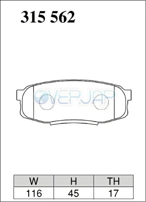 Fit LEXUS LX570 URJ201W Brake pads for one car DIXCEL EXTRA Cruise