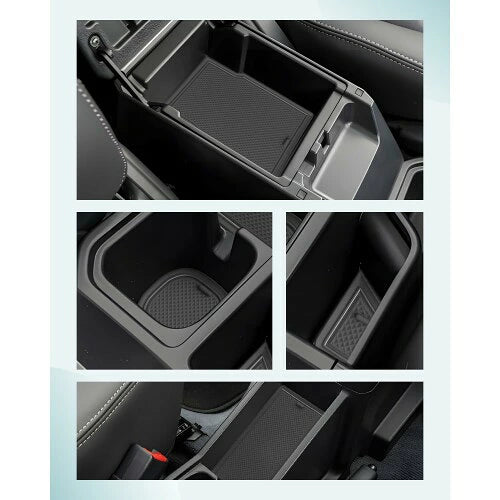 HUAHAO Interior Rubber Mat Set for Toyota Land Cruiser 70 - Console Mat Protection