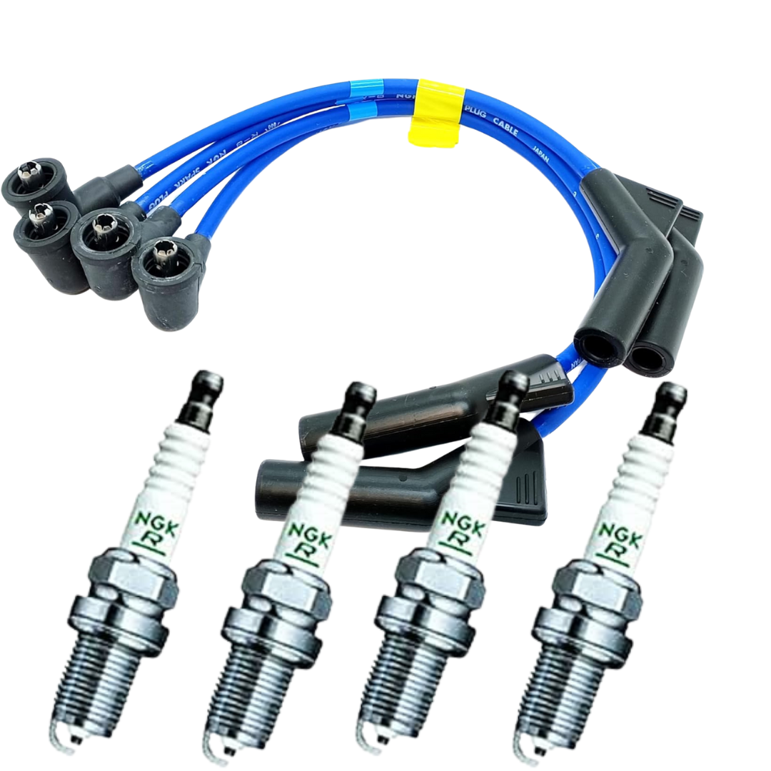 Subaru Sambar TT1 TT2 TV1 TV2 Spark Plug & Cable Set NGK