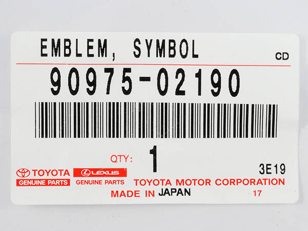 LAND CRUISER JDM 300 Series GR SPORTS Rear Emblem 90975-02190 Genuine