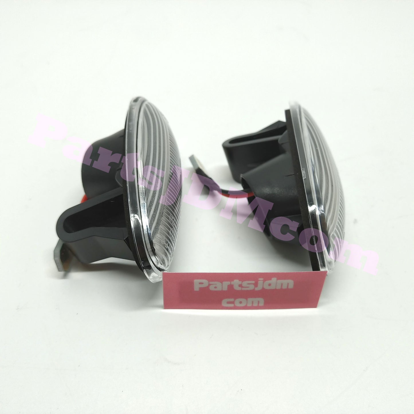 يناسب سيارة ميتسوبيشي ديلكا اليابانية (JDM) موديلات 94-07، إشارات جانبية LED بعدسات شفافة ومؤشرات انعطاف برتقالية