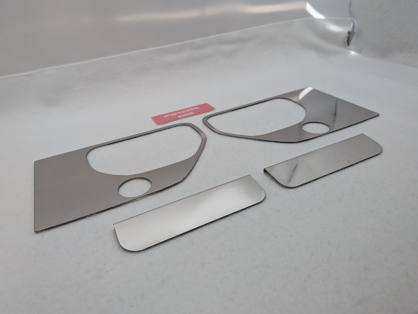 SUS304 Stainless Door Handle Surround Garnish R/L Set Mirror Finish Fits Subaru Sambar KS3 KS4 1990–1999