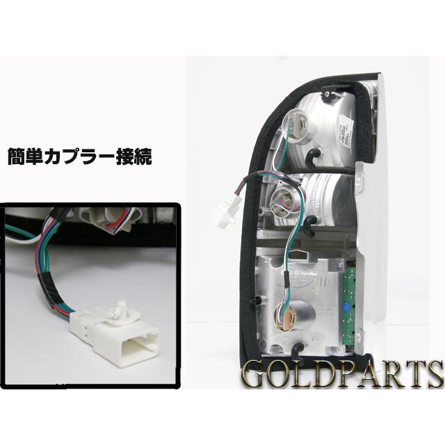 Fits TOYOTA Land Cruiser 90 95 Prado Crystal LED Tail Lamps Red Clear Type