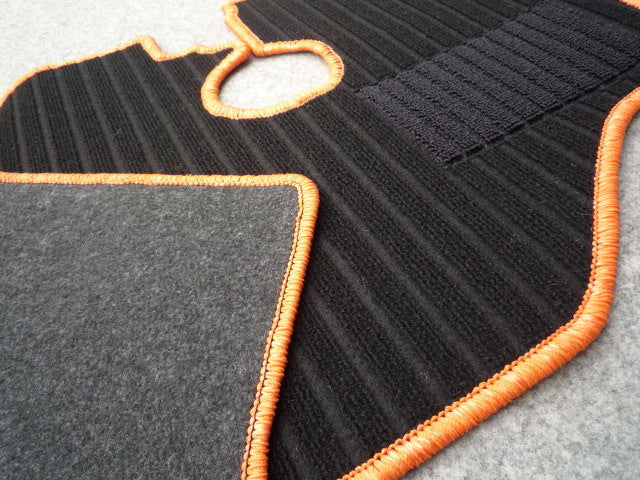 For Subaru Sambar TT1 TT2 Floor Mat Black & Orange For MT