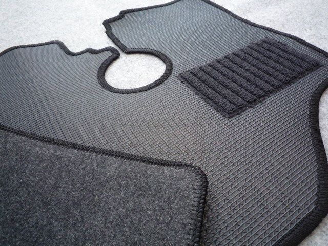 For Subaru Sambar TT1 TT2 Rubber Floor Mat Black For AT