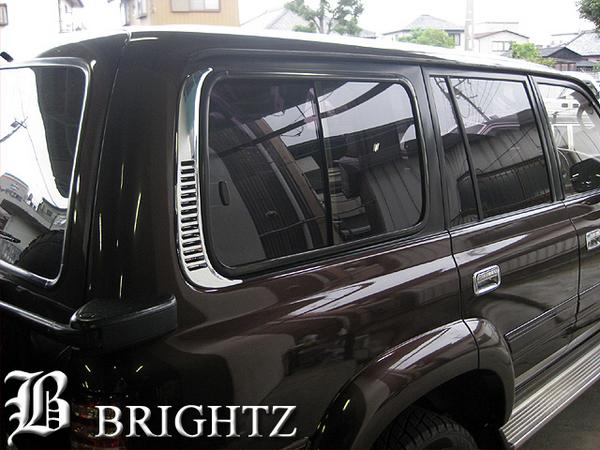 BRIGHTZ Chrome Plated Air Louvers Cover Fits Toyota Land Cruiser 80