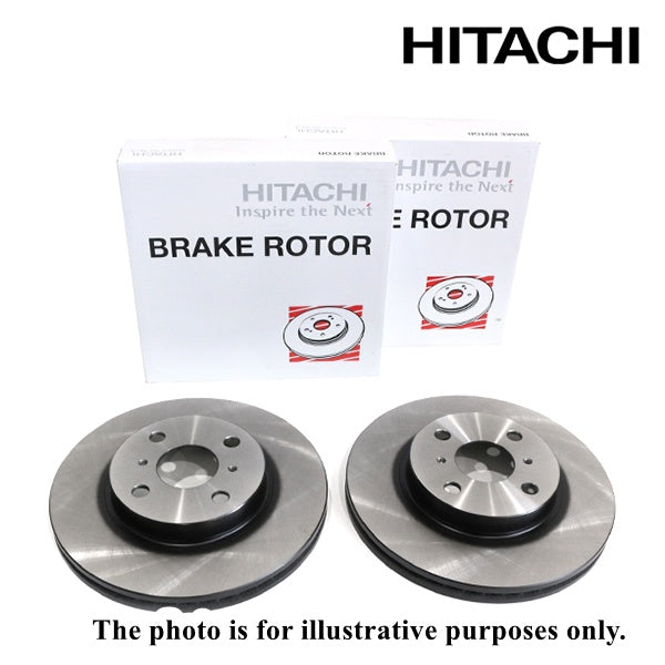 Fits Toyota Land Cruiser HDJ101K Front Brake Disc Rotor Pair (Left & Right) HITACHI T6-097B