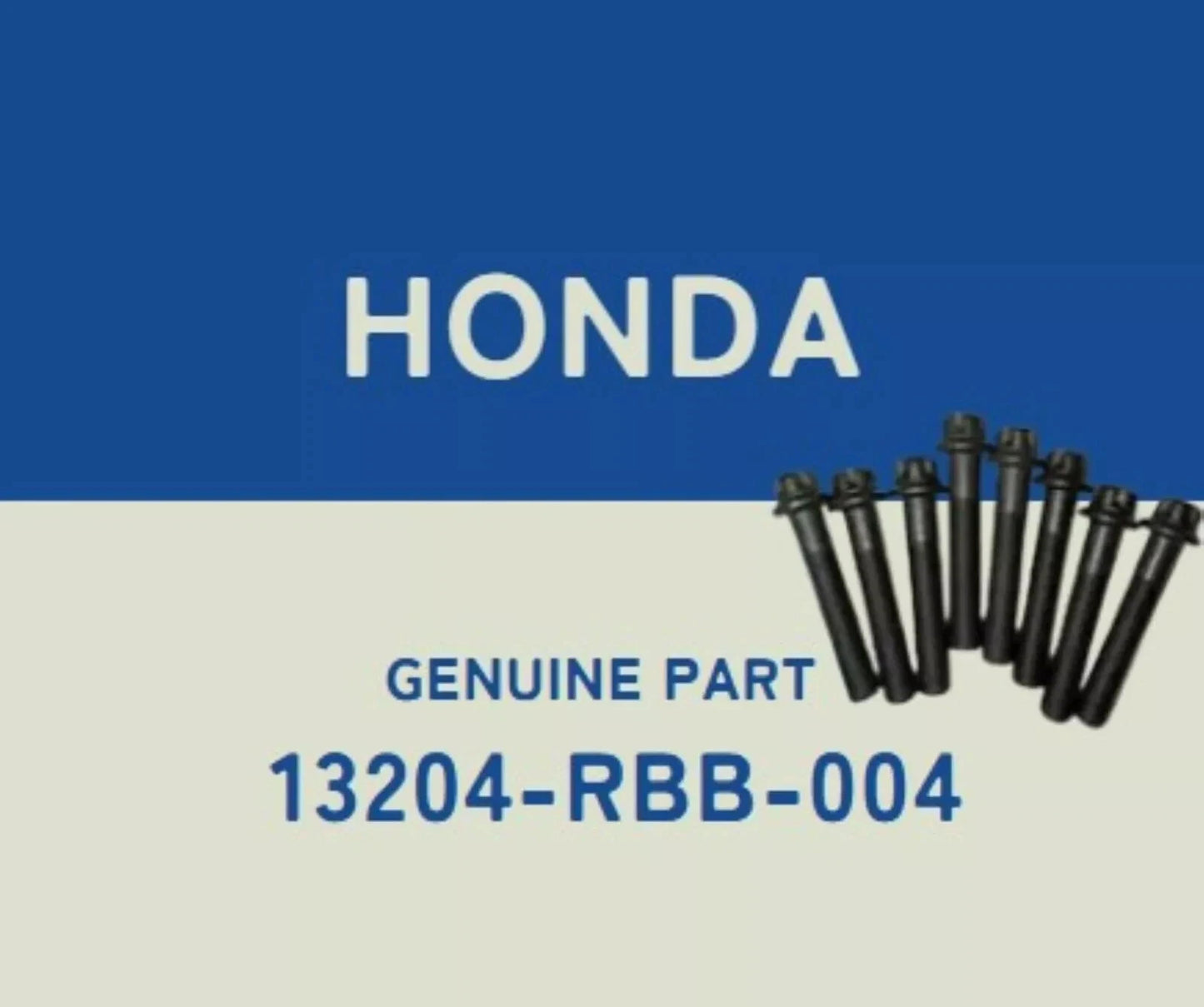 Honda Genuine 13204-RBB-004 Connecting Rod Bolt Set of 8 CIVIC ACCORD CR-V RB1