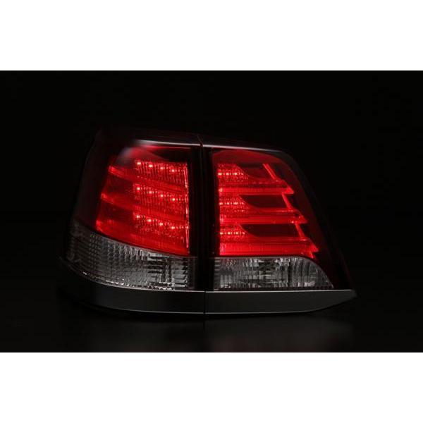 Fits TOYOTA Land Cruiser 200 Series LED Tail Lamps with Red Smoke Lens