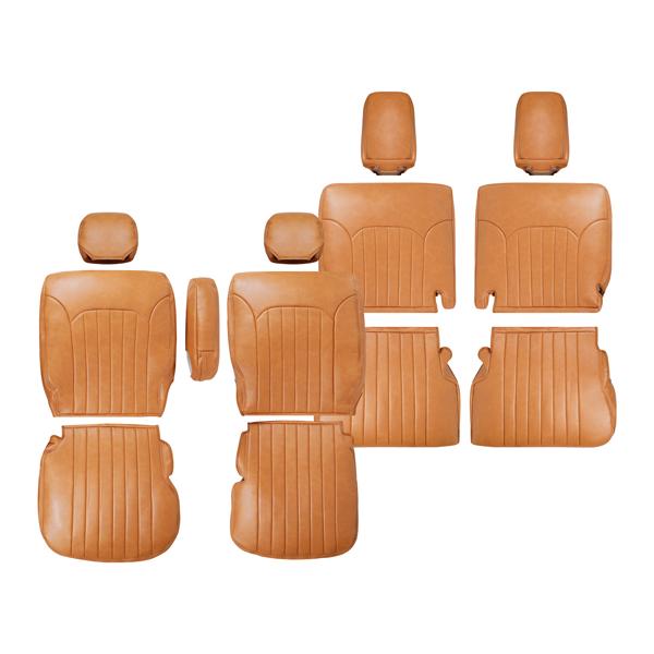 Daihatsu Atrai S700V/S710V & Subaru Sambar Van S700B/S710B Vintage Brown Leather Seat Covers – Fits RS / X / Dias (From Jan 2022)