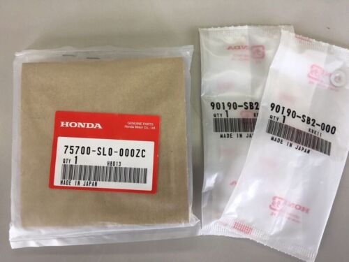 HONDA GENUINE JDM NSX NA1 NA2 Grand Prix White Front Emblem & Nut Set NH565