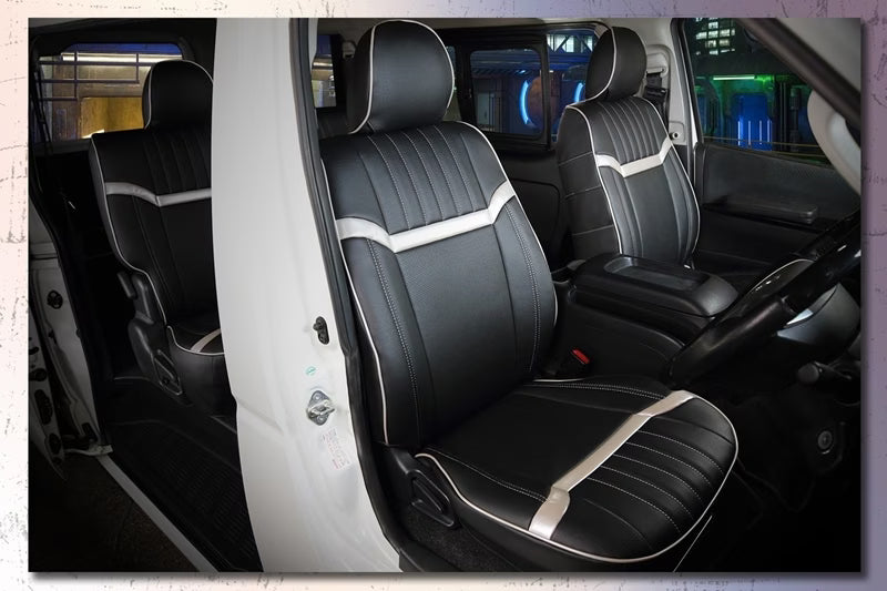 Premium PVC Seat Covers Set for 8-Passenger Toyota Land Cruiser Prado KZJ78G KZJ78W