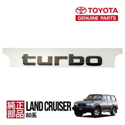 Toyota Genuine Turbo Side Emblem Badge Decal 75994-60080-03 for Land Cruiser 80 Series