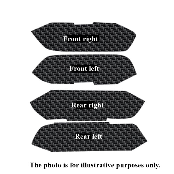 Door Handle Protector Film Carbon Look for Toyota Land Cruiser 80 Scratch Guard