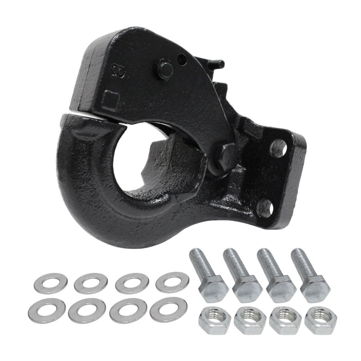 Hitch Member Receiver 4-Hole Pintle Hook Adapter Fits Toyota Land Cruiser 60-200
