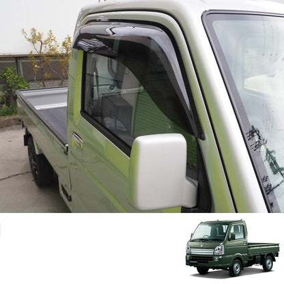 Door Visor Big Wide Dark for Suzuki Carry Super Carry DA16T Window Deflector