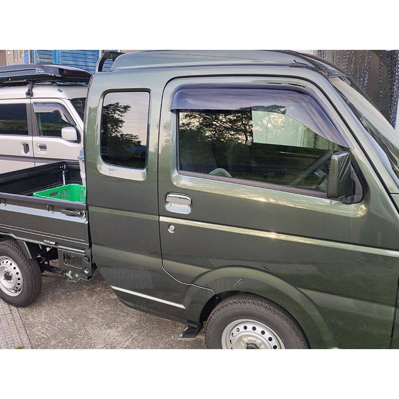 Door Visor Big Wide Dark for Suzuki Carry Super Carry DA16T Window Deflector