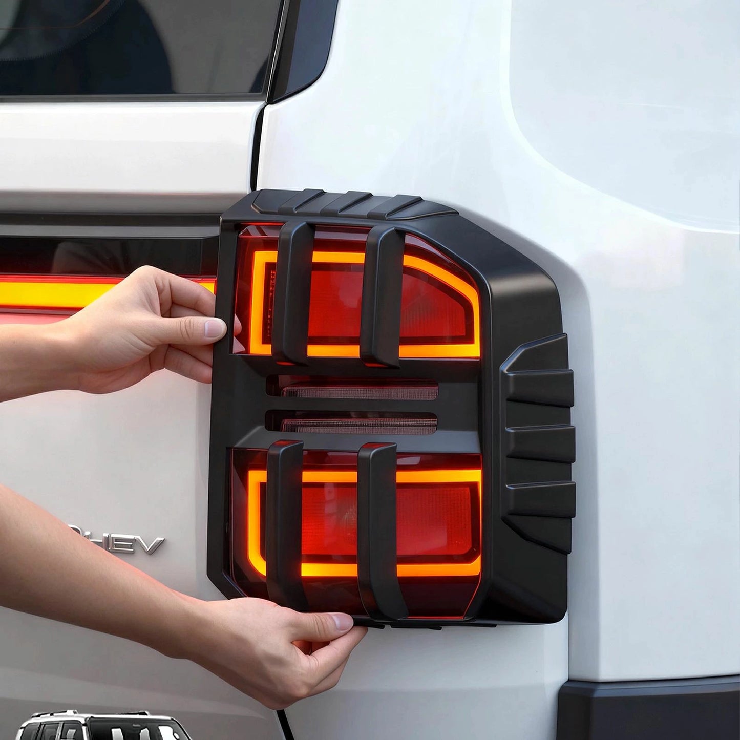 Tail Light Cover Trim for Toyota Land Cruiser 250 series Matte Black Exterior Accessory