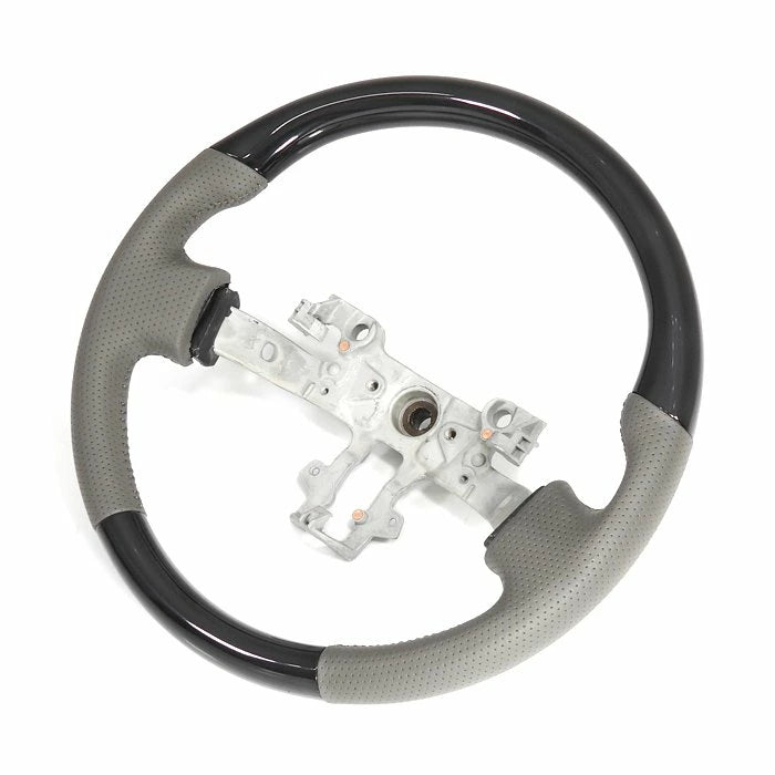 Suzuki Every Van DA17V Steering Wheel Light Gray Leather Piano Black Aftermarket