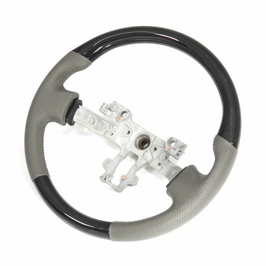 Suzuki Every Van DA17V Steering Wheel Light Gray Leather Piano Black Aftermarket