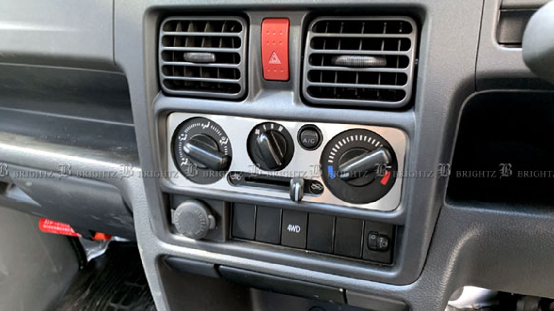 BRIGHTZ Stainless AC Switch Panel Satin Silver Suzuki Carry DA16T INT-ETC-593