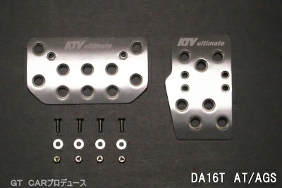 Aluminum Pedal Cover Silver Fits Suzuki Carry Super Carry DA16T AT AGS Vehicles