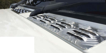 Aluminum Checker Plate Cowl Panel Cover for Toyota Land Cruiser 70 GRJ79