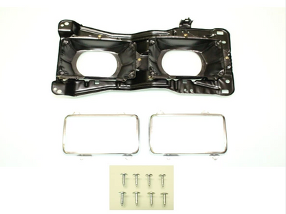 Headlight Chrome Bezel Frame Right Side for Toyota Land Cruiser 60 Series 1980-1989 4-Lamp