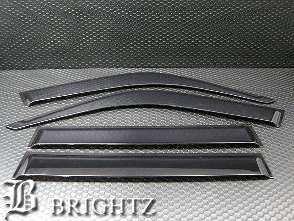 BRIGHTZ Black Smoke Door Side Visors Fits Toyota Land Cruiser 80/81 INJ-V-073