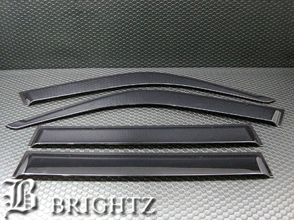 BRIGHTZ Black Smoke Door Side Visors Fits Toyota Land Cruiser 80/81 INJ-V-073