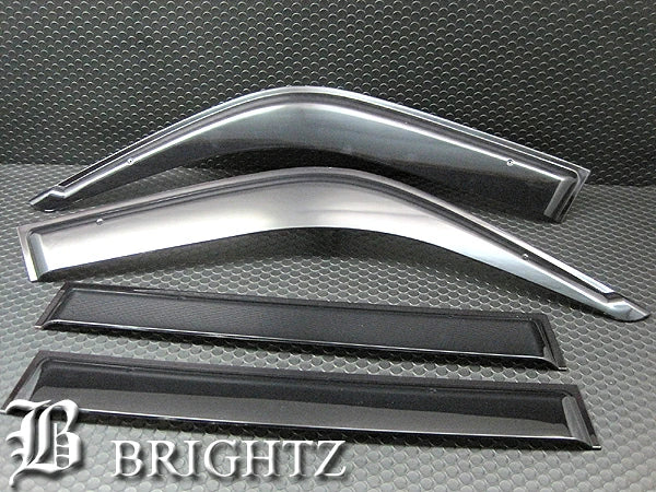 BRIGHTZ Black Smoke Door Side Visors Fits Toyota Land Cruiser 80/81 INJ-V-073