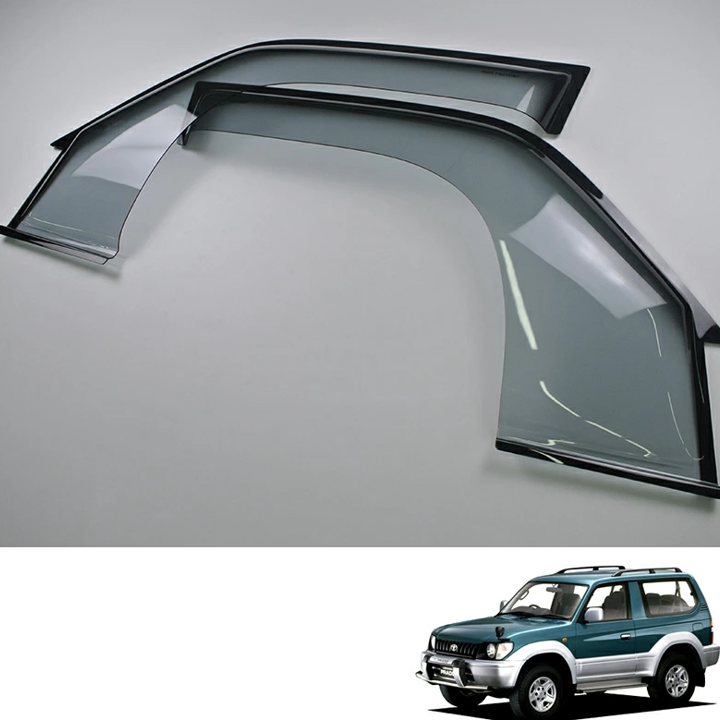 Door Visor Set for Toyota Land Cruiser Prado 90 95 KDJ90 KZJ90 RZJ90 VZJ90 3-Door