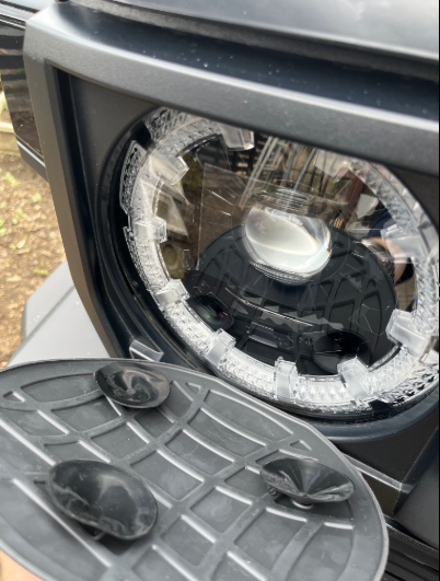 Headlight Protector Cover Sunglasses 2pcs Set for Toyota Land Cruiser 70 Series