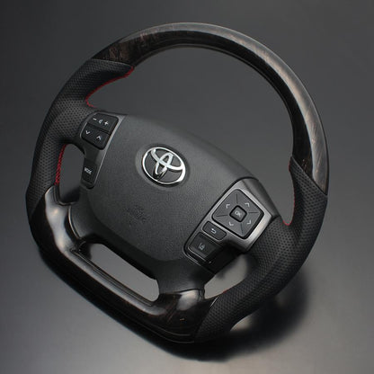 FEGGARI Sports Steering Wheel Mahogany LSP02 Fits Toyota Land Cruiser 70 GRJ76K/GRJ79K