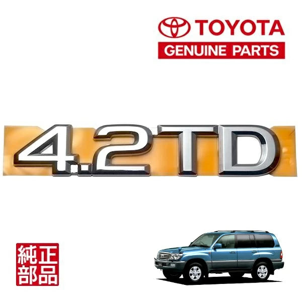 Toyota Genuine Land Cruiser 100 Rear Emblem 75445-60050 UZJ100W HDJ101K 4.2 TD