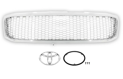 Chrome Mesh Front Grille Fits Toyota Land Cruiser 100 101 Early Vintage Style